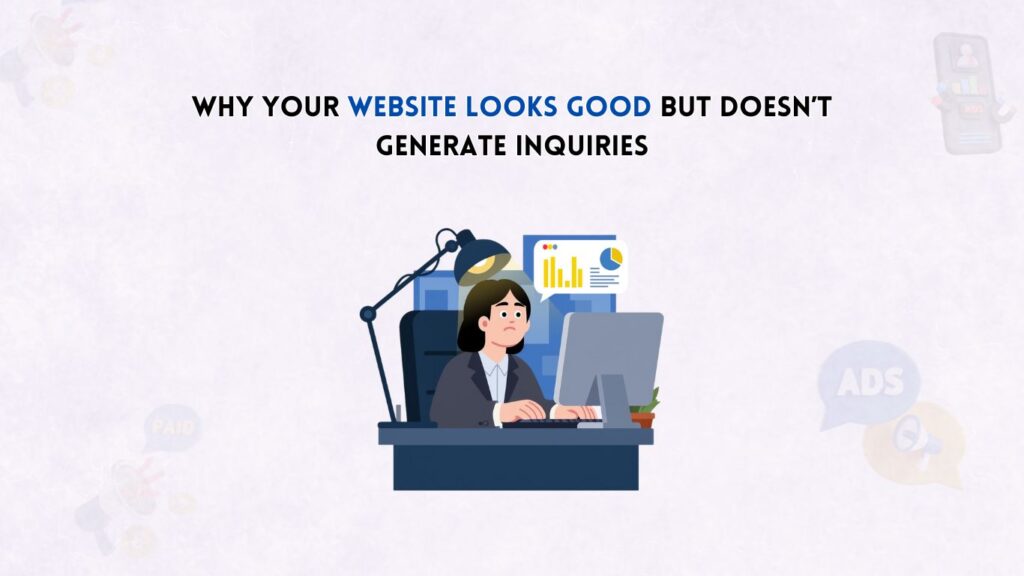 Why Your Website Looks Good but Doesn’t Generate Inquiries